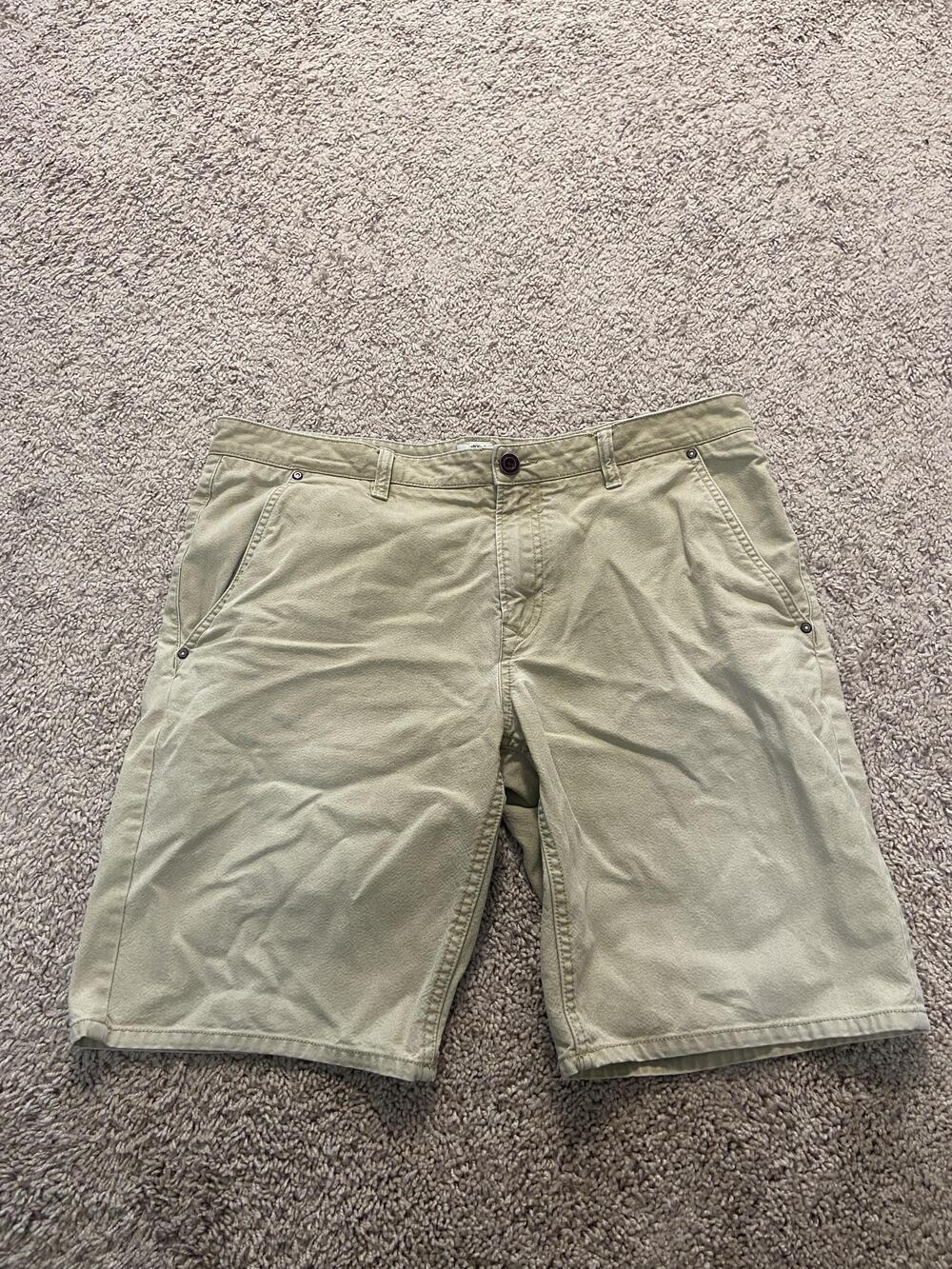 Timberland Shorts Mens 36 Beige Canvas Classic Chino Cordura Casual Summer
